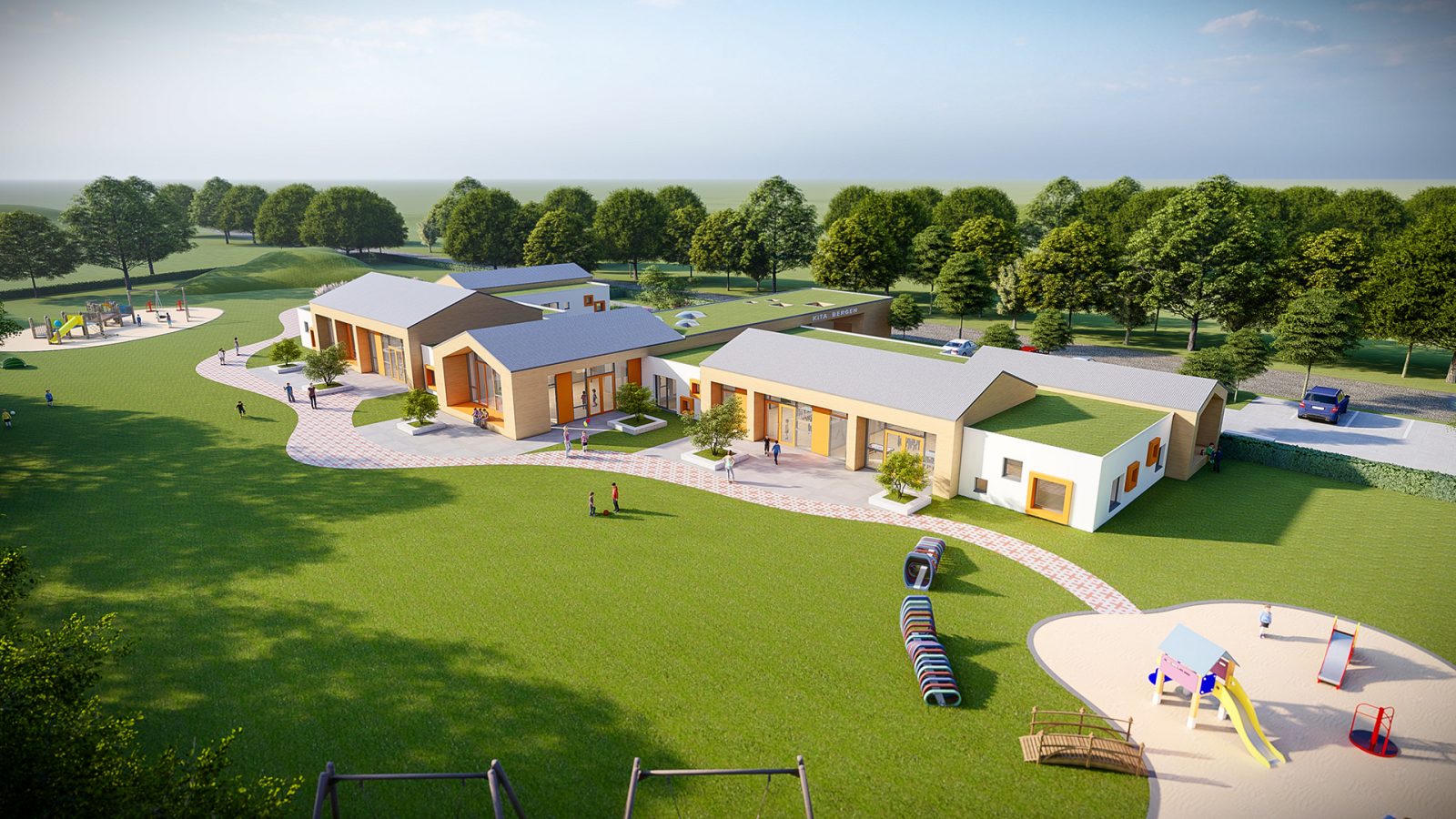 Kita-Entwurf in Bergen | JUNG MARHEINEKE - Architekturbüro, Innenarchitekturbüro Hildesheim