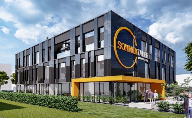 Sonnentaler – Neubau eines Bürogebäudes mit Lagerhalle