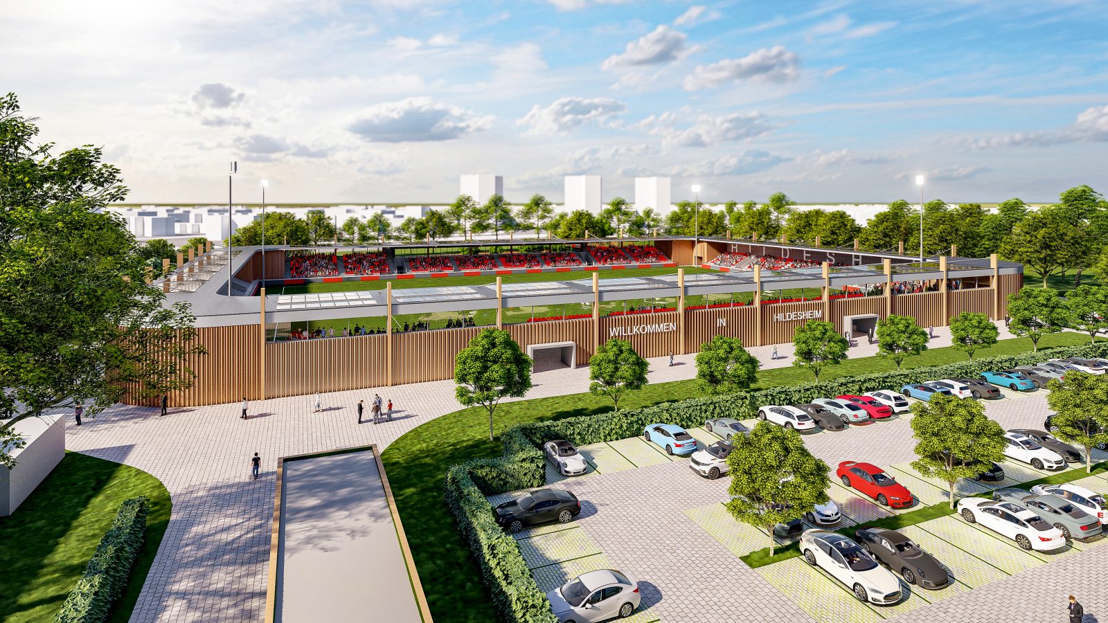 Um- und Neubau des Friedrich-Ebert-Stadions | JUNG MARHEINEKE - Architekturbüro, Innenarchitekturbüro Hildesheim